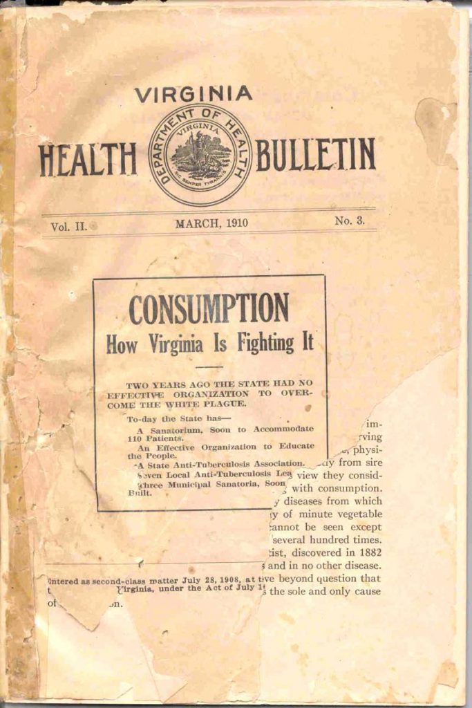 VA Health Bulletin Cover - Marso, 1910
