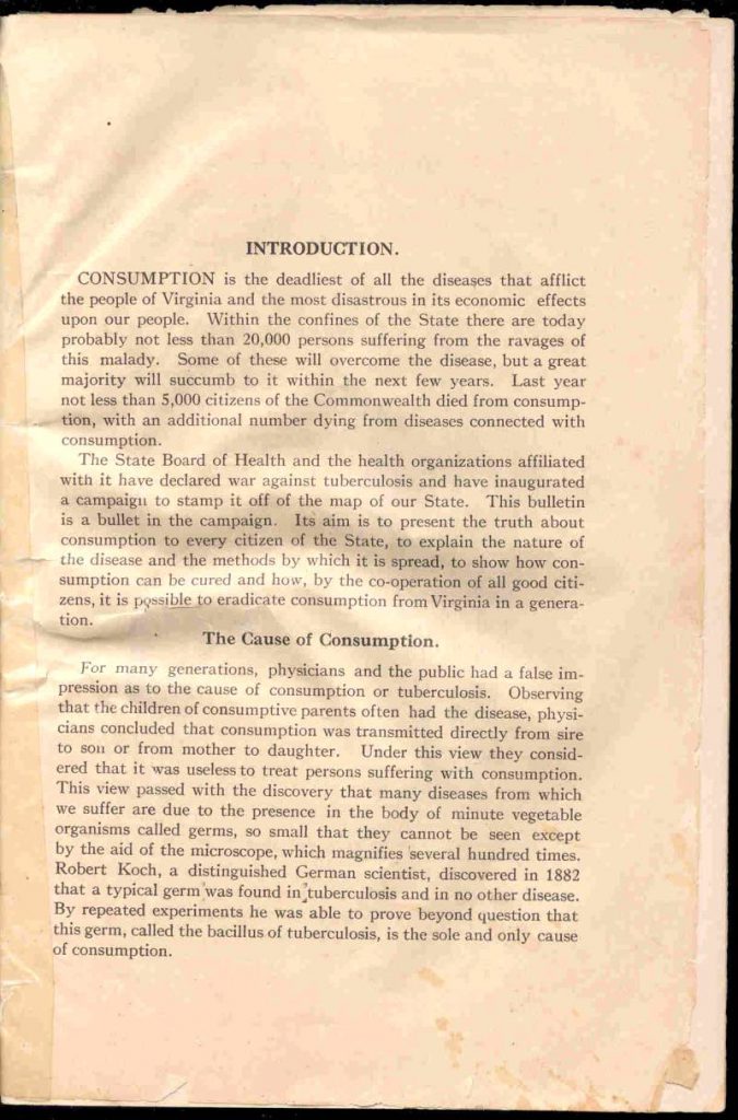 VA Health Bulletin - Marso, 1910 - Panimula