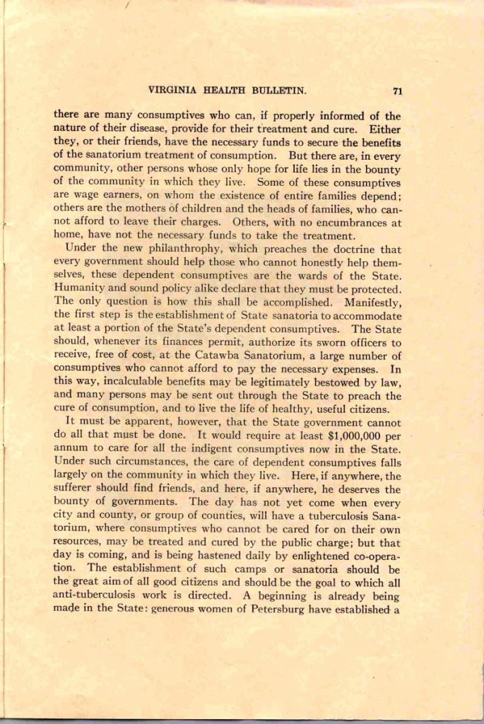 VA Health Bulletin - Marso, 1910 - pg71