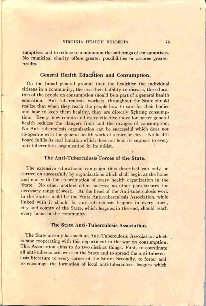 VA Health Bulletin - Marso, 1910 - pg75