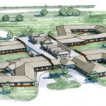 Ang rendering ng isang Artist ng Hancock Geriatric Center